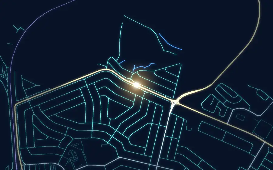 Street map of Lenasia with a light for Crazy Nuts & Snacks Lenasia