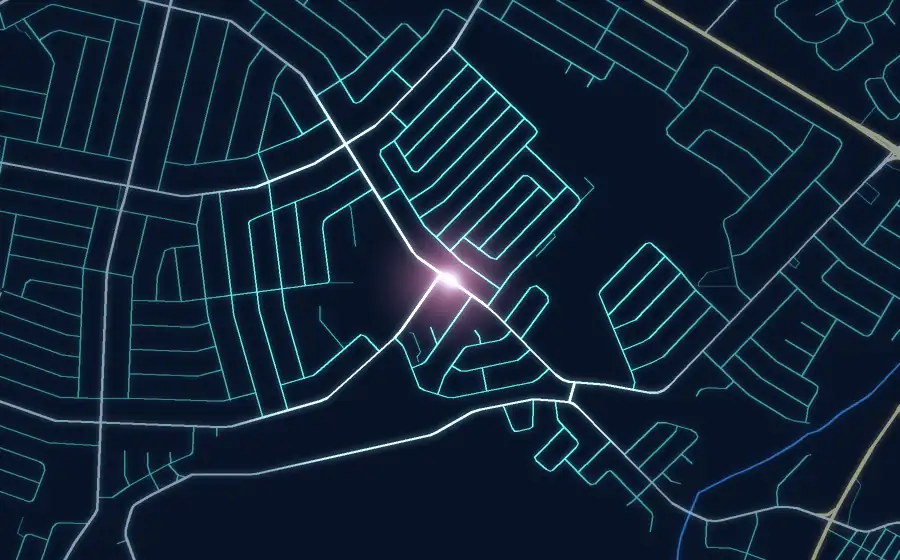 Street map of Lenasia with a light for Lenz Medical & Aesthetics